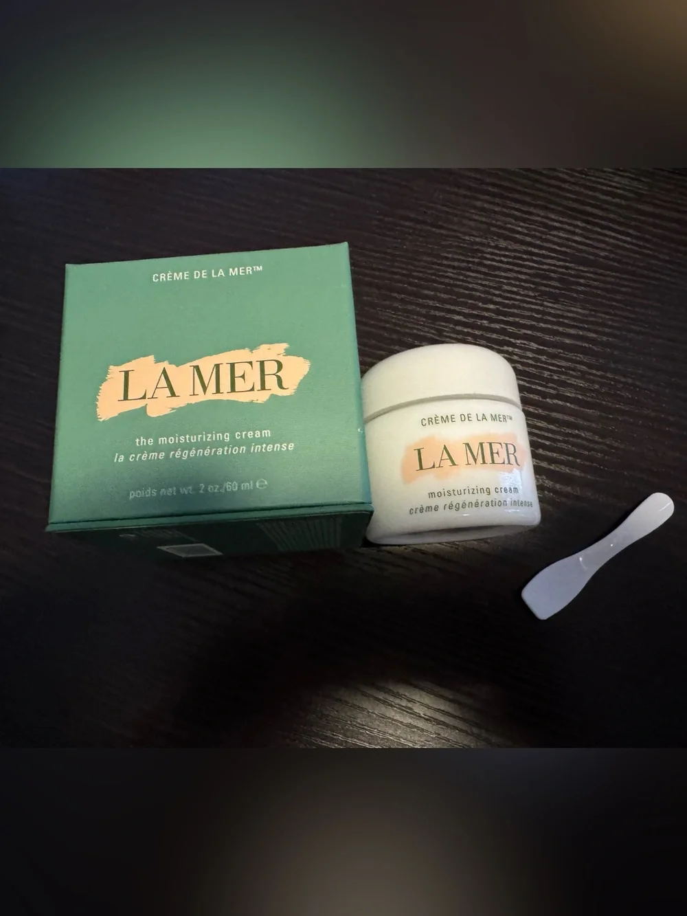 CONTAINER ONLY - La Mer Moisturizing Cream Jar and Green Box